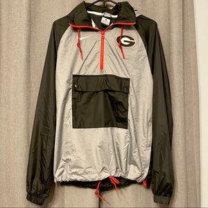 Georgia Bulldogs Half-Zip Hooded Windbreaker